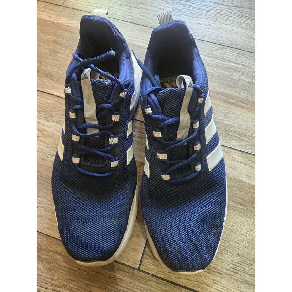 Adidas Questar 3 Running Shoes Men’s Size 10 Navy Blue White Athletic Sneakers